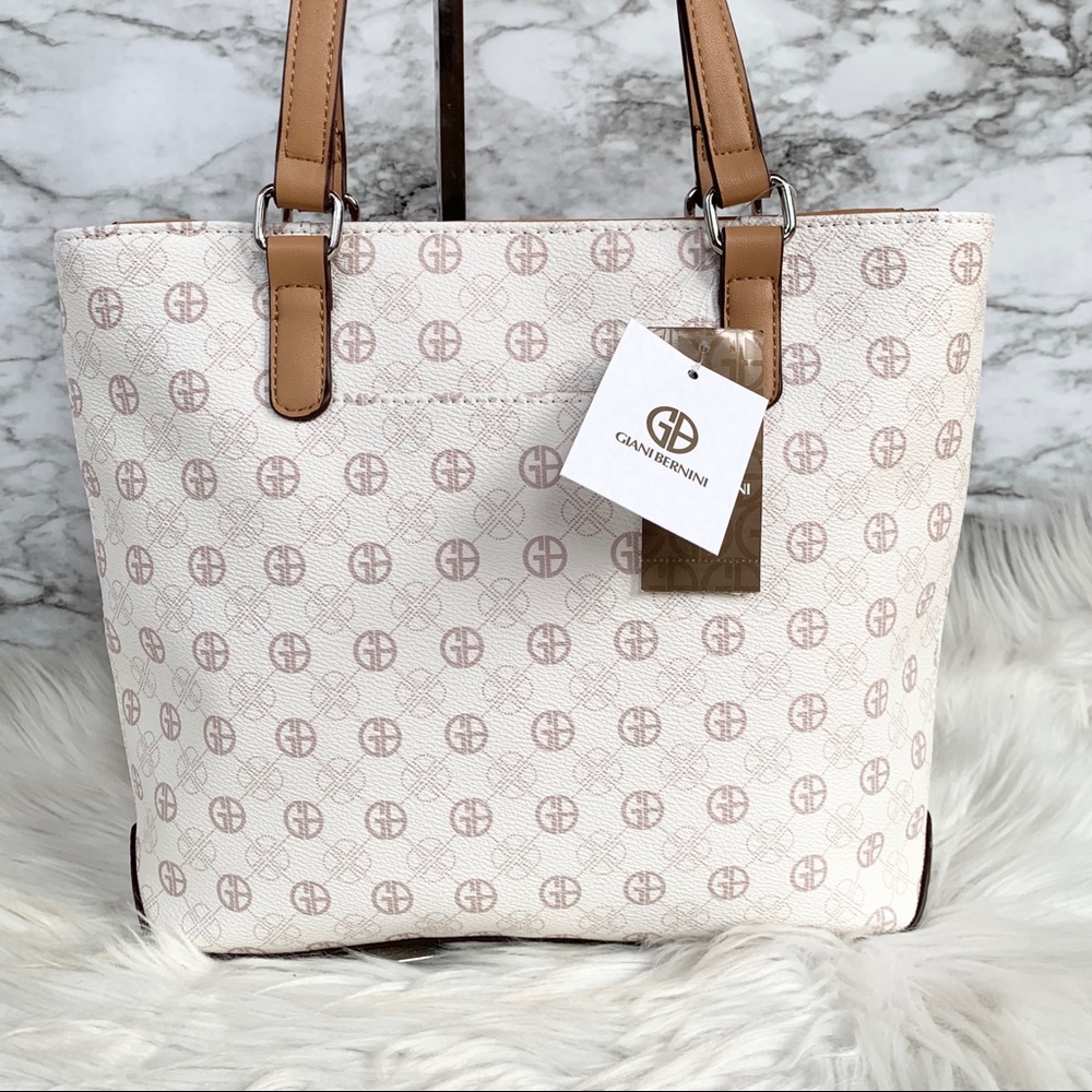 Giani Bernini Signature Rose Tote Shoulder Bag - Picture 5 of 15